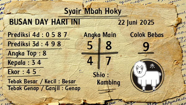 Prediksi Busan Day