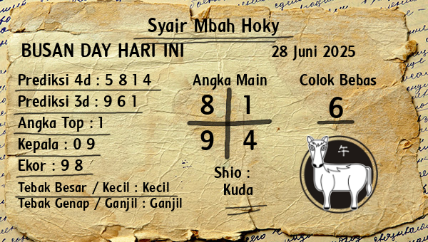Prediksi Busan Day