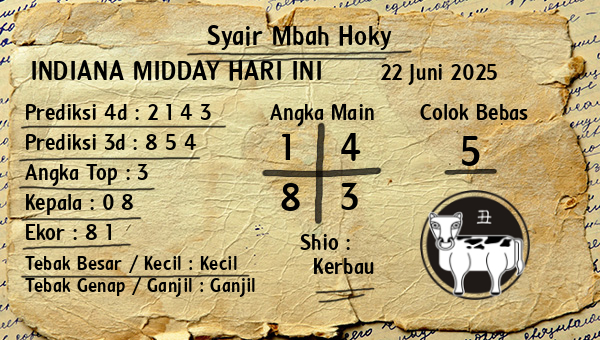 Prediksi Indiana Midday