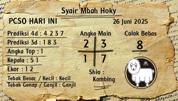 Prediksi Pcso