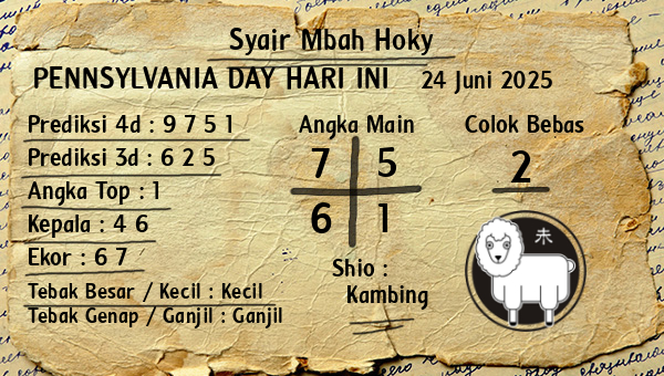 Prediksi Pennsylvania Day