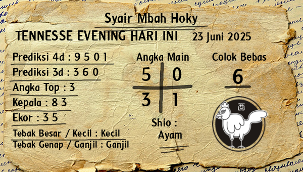 Prediksi Tennesse Evening