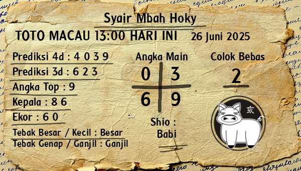 Prediksi Toto Macau 13:00