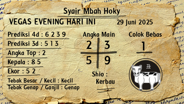 Prediksi Vegas Evening