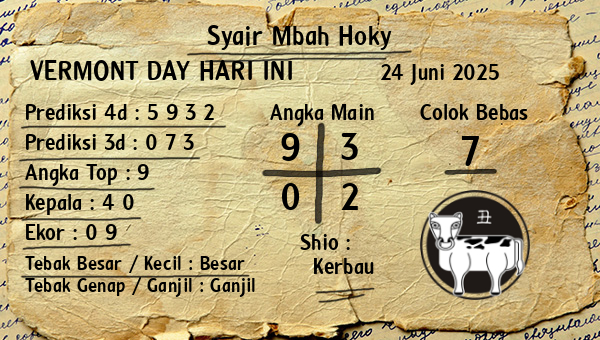 Prediksi Vermont Day