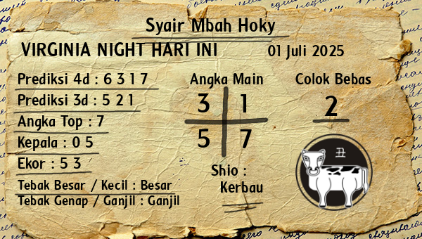Prediksi Virginia Night