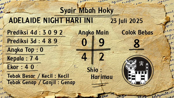 Prediksi Adelaide Night