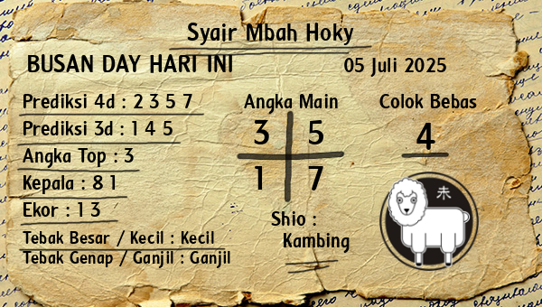 Prediksi Busan Day