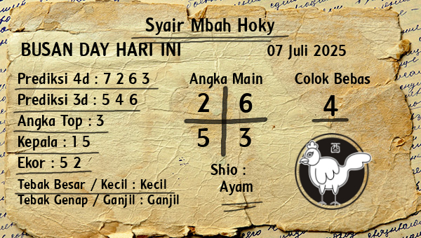 Prediksi Busan Day