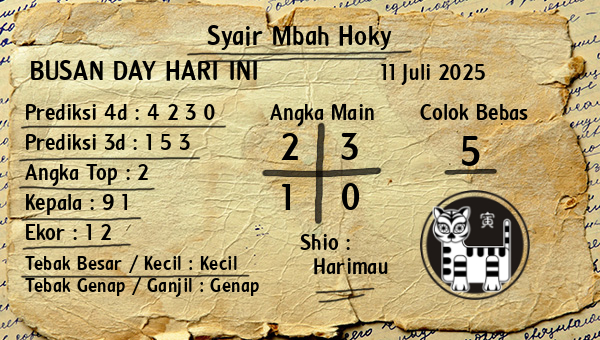 Prediksi Busan Day