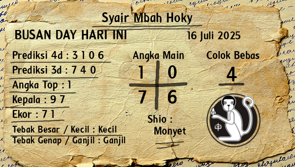 Prediksi Busan Day