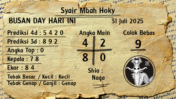 Prediksi Busan Day
