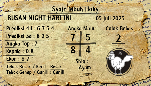 Prediksi Busan Night