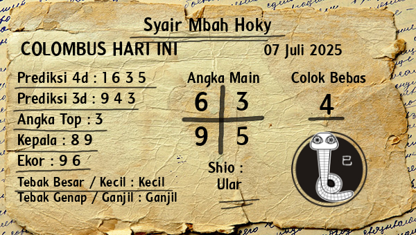 Prediksi Colombus