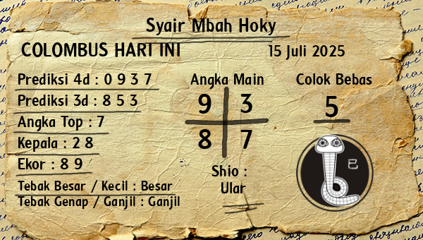 Prediksi Colombus