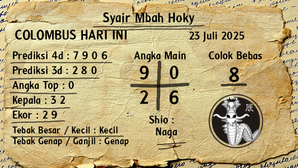Prediksi Colombus