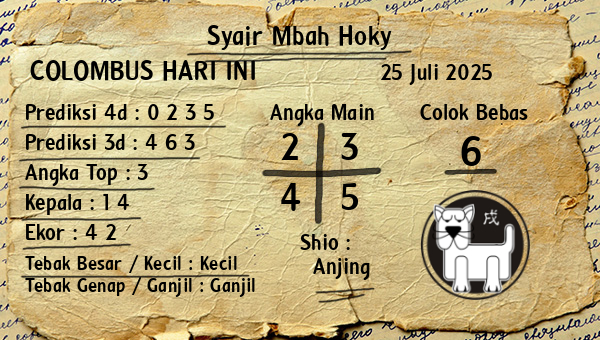 Prediksi Colombus