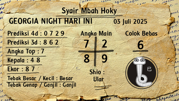 Prediksi Georgia Night