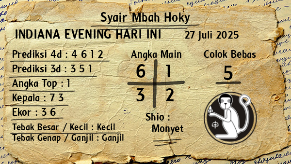 Prediksi Indiana Evening
