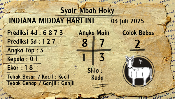 Prediksi Indiana Midday