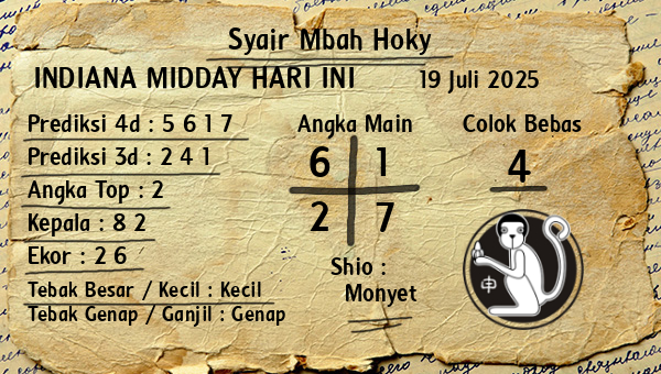 Prediksi Indiana Midday