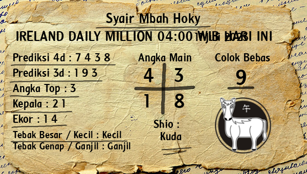Prediksi Ireland Daily Million 04:00 WIB