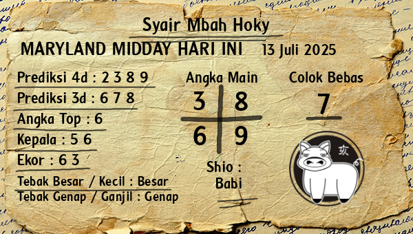 Prediksi Maryland Midday