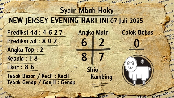 Prediksi New Jersey Evening