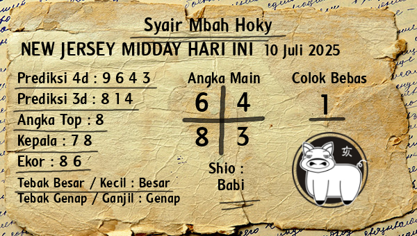 Prediksi New Jersey Midday