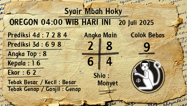Prediksi Oregon 04:00 WIB