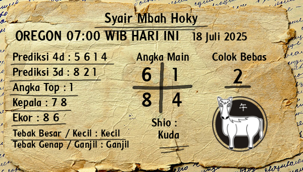 Prediksi Oregon 07:00 WIB