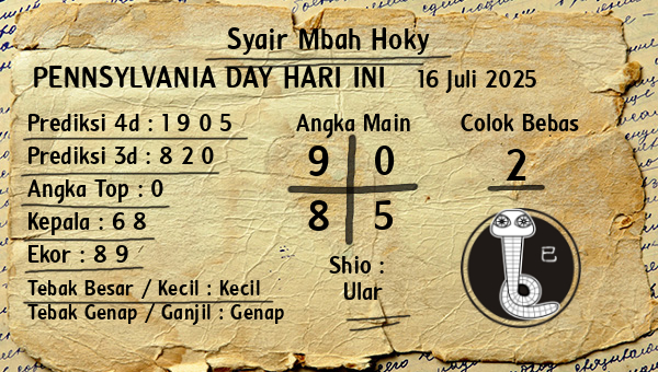 Prediksi Pennsylvania Day