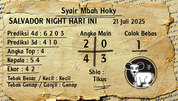 Prediksi Salvador Night