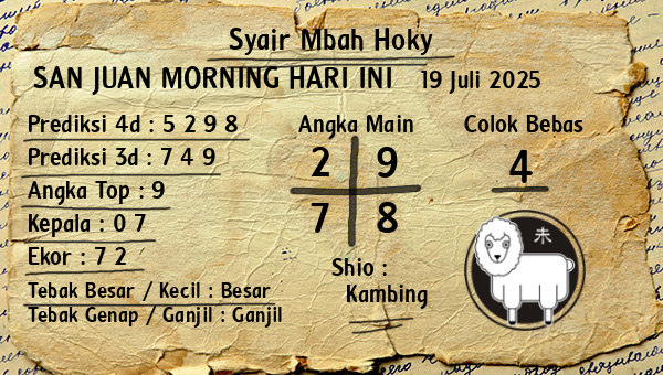 Prediksi San Juan Morning