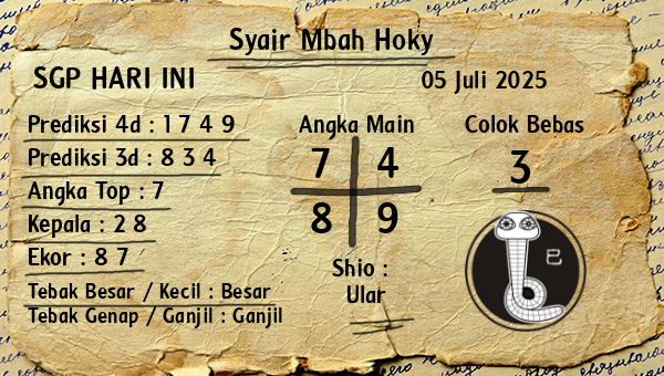 Prediksi SGP