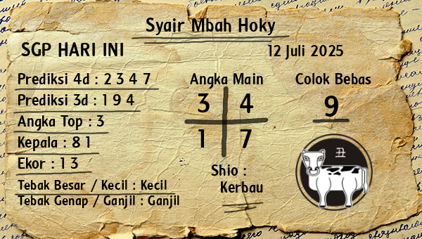 Prediksi SGP
