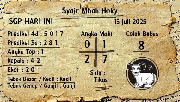 Prediksi SGP