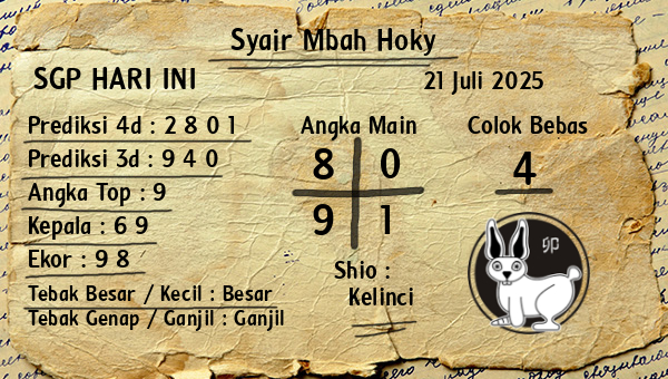 Prediksi SGP