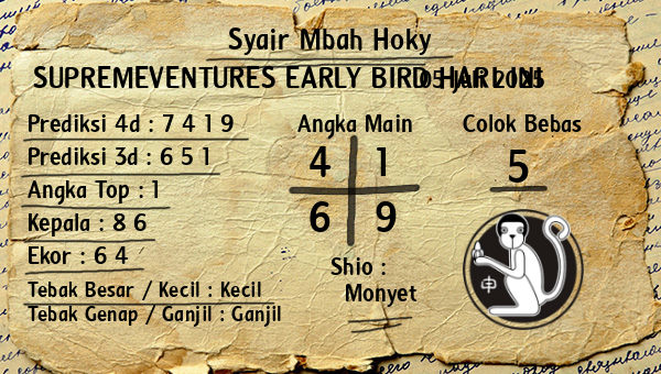 Prediksi Supremeventures Early Bird