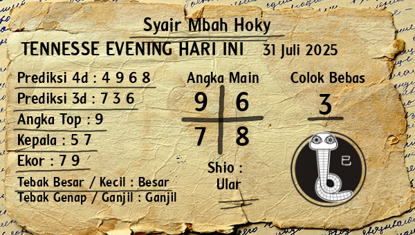 Prediksi Tennesse Evening