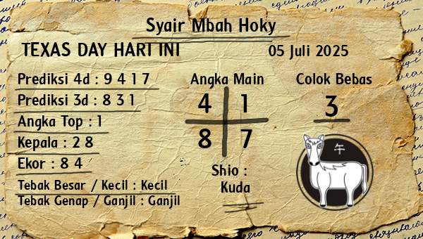 Prediksi Texas Day