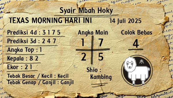 Prediksi Texas Morning