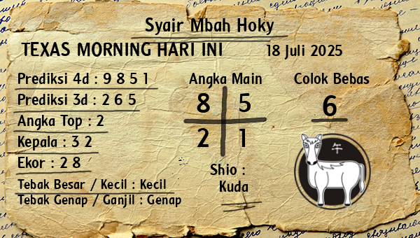 Prediksi Texas Morning