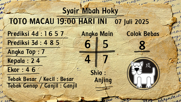 Prediksi Toto Macau 19:00