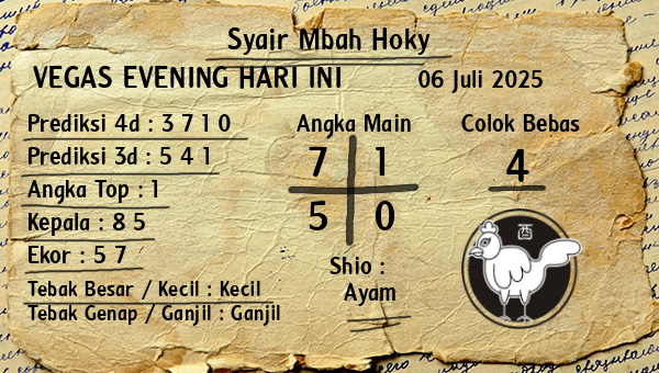 Prediksi Vegas Evening