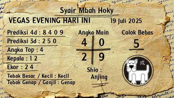 Prediksi Vegas Evening