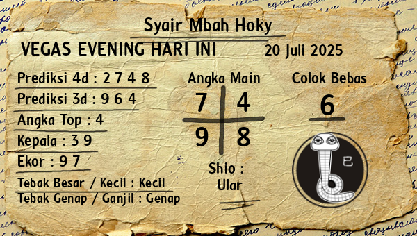 Prediksi Vegas Evening