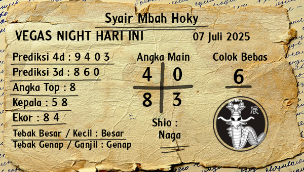 Prediksi Vegas Night