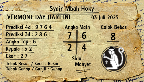 Prediksi Vermont Day
