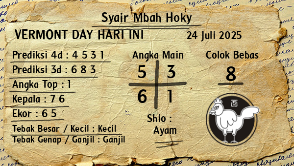 Prediksi Vermont Day